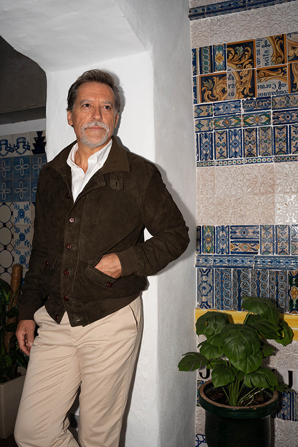 Sevilla green suede jacket