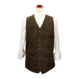 Chaleco piel vuelta verde