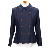 Paris Herringbone Blue Jacket