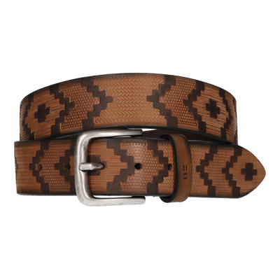 Cinturón Cuero Estampado