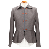 Tavira Herringbone Jacket Brown