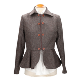 Chaqueta Tavira Antelina Mezclilla Marrón