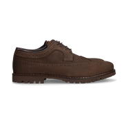 BLUCHER EN NUBUCK MARRON