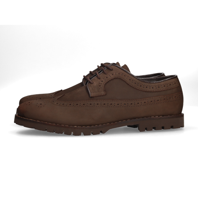 BLUCHER PICADO NOBUCK MARRON