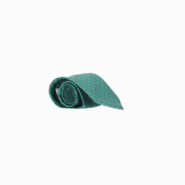 BOTTLE GREEN TIE AD. CIRCLES