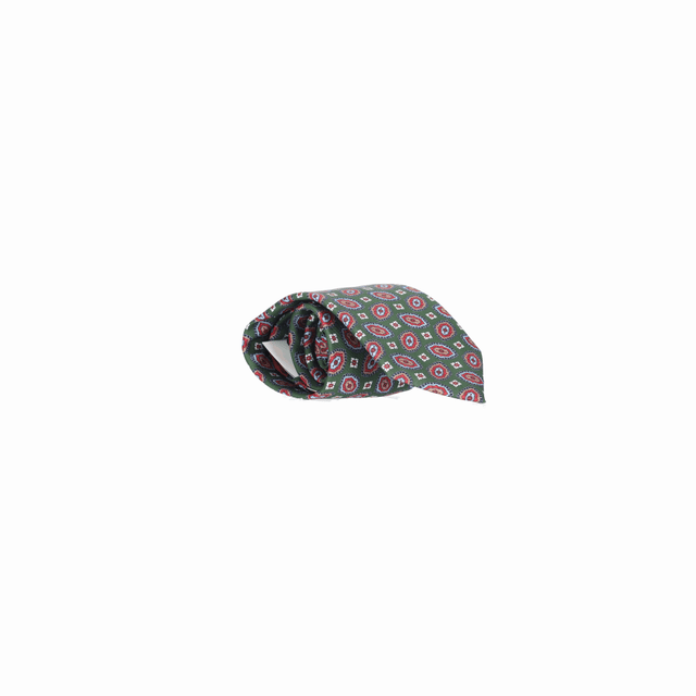 CORBATA KAKI AD. SELLO Y FLOR