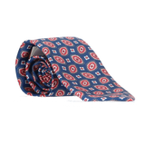 CORBATA MARINO AD. SELLO Y FLOR