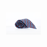 CORBATA BURDEOS AD. SELLO Y FLOR