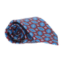CORBATA BURDEOS AD. SELLO Y FLOR