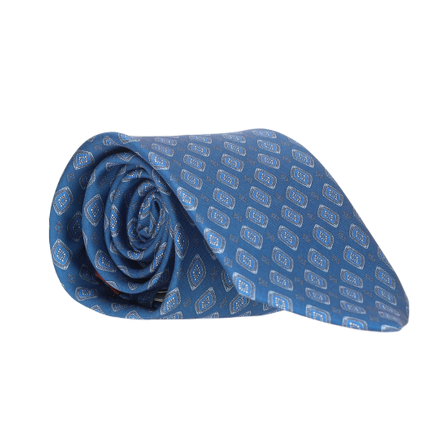 PUBLICITÉ POUR CRAVATE BLEUE. BLEU CLAIR