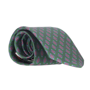 Cravate kaki publicitaire. Rouge.