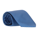 CORBATA MARINO NUDOS AZULES