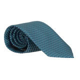 CORBATA MARINO NUDOS VERDES