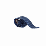 NAVY TIE WITH TRIMMINGS