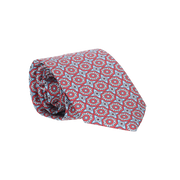 LIGHT BLUE TIE WITH RED SEALS