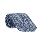 LIGHT BLUE TIE WITH MARINE SEALS