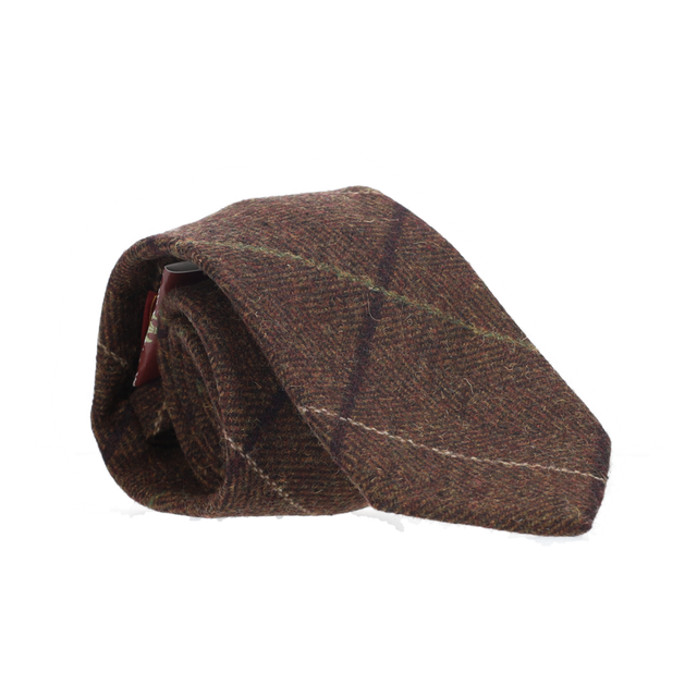 BROWN WOOL TIE