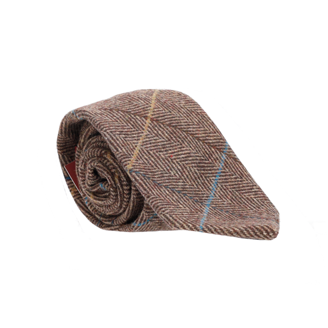 CORBATA LANA MARRON CLARO