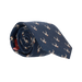 NAVY WOOL TIE WITH DEER