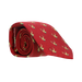 RED WOOL TIE WITH DEER