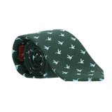 GREEN WOOL TIE GEESE
