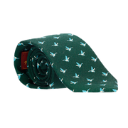 GREEN WOOL TIE GEESE
