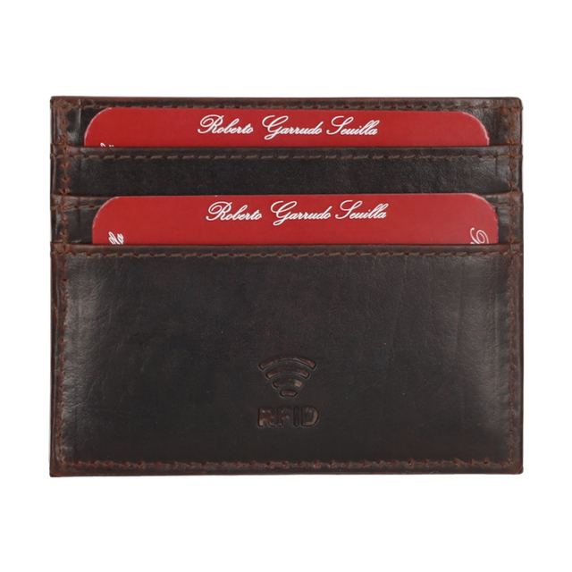 KHAKI GREEN EMBROIDERED CARD HOLDER