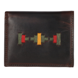 KHAKI GREEN EMBROIDERED WALLET