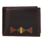 CARTERA MONEDAS BORDADO VERDE KAKI