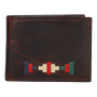 CARTERA MONEDAS BORDADO AZUL-BEIGE-VERDE