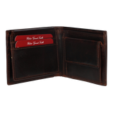 BEIGE-BLUE EMBROIDERED COIN WALLET