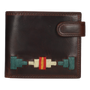 CARTERA BOTON BORDADO VERDE-BEIGE B/E