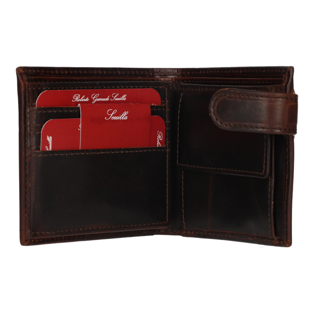 BEIGE-BLUE EMBROIDERED BUTTON WALLET