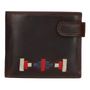 CARTERA BOTON BORDADO BEIGE-AZUL