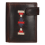 CARTERA BOTON VERTICAL BEIGE-AZUL