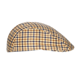 BONNET À CARREAUX MARRON