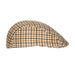 BONNET À CARREAUX MARRON
