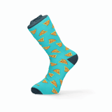 CALCETIN PIZZA AZUL TURQUESA