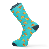 CALCETIN PIZZA AZUL TURQUESA