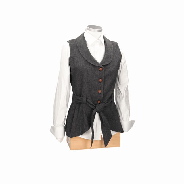 CHALECO PANDORA ESPIGA MARRON