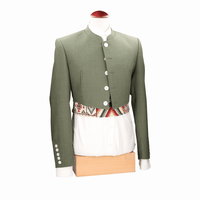 CHAQUETA Y CHALECO FRESCO 696 LANA VERDE