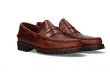 Seahorse Eyelet and Mask Moccasin Vibram Sole