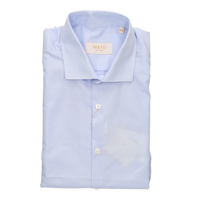 CAMISA MIL RAYAS CELESTE