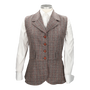 BROWN PLAID WAISTCOAT