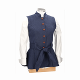 GILET À CHEVRONS BLEU PÉKIN