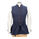 GILET À CHEVRONS BLEU PÉKIN