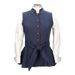 GILET À CHEVRONS BLEU PÉKIN