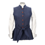 BLUE HERRINGBONE PEKIN WAISTCOAT