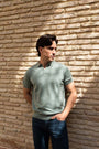 S/S KNIT POLO GREEN