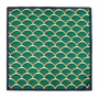 PAÑUELO GEOMETRICO VERDE